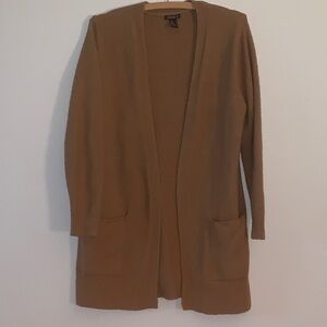 Tan Open Cardigan
